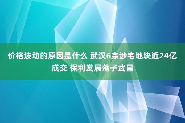 价格波动的原因是什么 武汉6宗涉宅地块近24亿成交 保利发展落子武昌