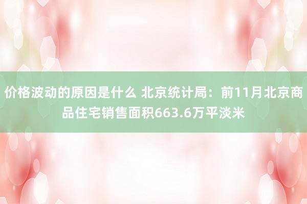 价格波动的原因是什么 北京统计局：前11月北京商品住宅销售面积663.6万平淡米