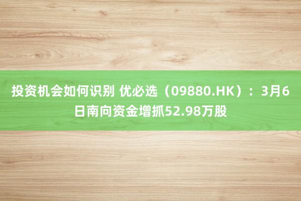 投资机会如何识别 优必选（09880.HK）：3月6日南向资金增抓52.98万股