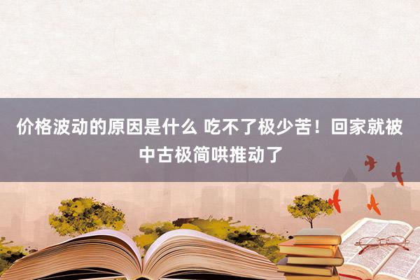 价格波动的原因是什么 吃不了极少苦！回家就被中古极简哄推动了